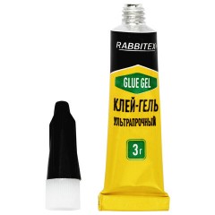 Клей-гель секундный суперклей УЛЬТРАПРОЧНЫЙ, набор 2х3 грамм, RABBITEX (РАББИТЕКС) "ДВА СЛОНА", 609814 - фото 3