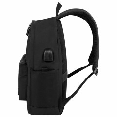 Рюкзак HEIKKI ACTIVE (ХЕЙКИ) универсальный, отделение для ноутбука, USB-порт, черный, 44х31х14 см, 272560 Рюкзак HEIKKI ACTIVE (ХЕЙКИ) универсальный, отделение для ноутбука, USB-порт, черный, 44х31х14 см, 272560 - фото 4