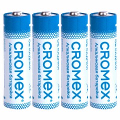 Батарейки алкалиновые "пальчиковые" КОМПЛЕКТ 4 шт., CROMEX Alkaline, AA (LR6, 15A), блистер, 457130 Батарейки алкалиновые "пальчиковые" КОМПЛЕКТ 4 шт., CROMEX Alkaline, AA (LR6, 15A), блистер, 457130 - фото 3