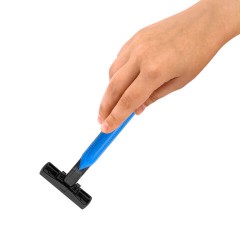 Бритвенные станки одноразовые, 3 лезвий, увлажняющая полоска, фиксированная головка, 5 шт., синий, X-ONE (ИКС-УАН), 700032 - фото 5