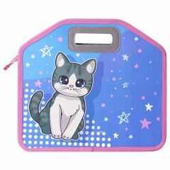 Папка-сумка ЮНЛАНДИЯ, 1 отделение, фетровые ручки, 34х30х11 см, Anime cat, 272204 Папка-сумка ЮНЛАНДИЯ, 1 отделение, фетровые ручки, 34х30х11 см, Anime cat, 272204 - фото 2