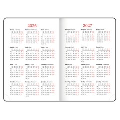 Ежедневник датированный 2026, А5, 138x213 мм, BRAUBERG "Assistant", под кожу, держатель, розовый, 117377 - фото 6