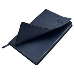 Ежедневник датированный 2026 А5 138x213 мм, BRAUBERG "Stylish", под кожу, гибкий, темно-синий, 117096 - фото 4