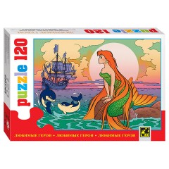 Пазл картонный 120 элементов, "Любимые герои", АССОРТИ, поле 23х16,5 см, STEP PUZZLE - фото 7