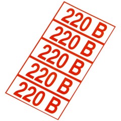 Знак электробезопасности "Указатель напряжения 220 В", КОМПЛЕКТ 20 штук, 20х50 мм, пленка, Z05 Знак электробезопасности "Указатель напряжения 220 В", КОМПЛЕКТ 20 штук, 20х50 мм, пленка, Z05 - фото 3