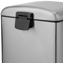 Ведро мусорное с педалью 12 л, крышка с доводчиком, стальное, БЕЗ ОТПЕЧАТКОВ, LAIMA ULTRA, 701568 - фото 4