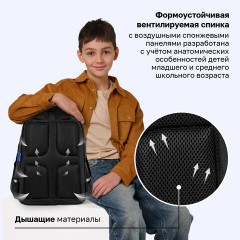 Рюкзак BRAUBERG SOFT, 2 отделения, 3 кармана, "Стильный шрифт", СВЕТЯЩИЙСЯ, 40х31х15 см, 272034 - фото 15