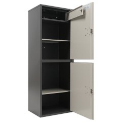 Шкаф металлический для документов AIKO "SL-125/2Т" ГРАФИТ, 1252х460х340 мм, 31 кг, сварной, S10799132502 - фото 5