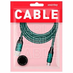 Кабель BOLD USB – Type-C, 1 м, 3 А, SMARTBUY, для быстрой зарядки и передачи данных, толстый, мятный, 18119, 3112BOLD-MINT Кабель BOLD USB – Type-C, 1 м, 3 А, SMARTBUY, для быстрой зарядки и передачи данных, толстый, мятный, 18119, 3112BOLD-MINT - фото 3