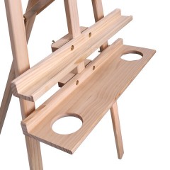 Мольберт напольный из сосны Лира с полкой, 170х55х70 см, высота холста до 107 см, BRAUBERG ART CLASSIC, 192261 - фото 18