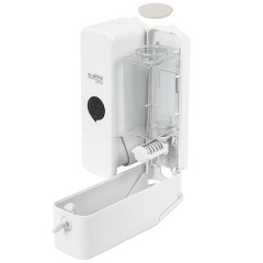 Дозатор двойной 2 х 0,3 л для жидкого мыла/шампуня/геля LAIMA PREMIUM, НАЛИВНОЙ, белый, ABS-пластик, 609499 - фото 8