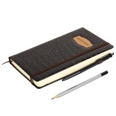 Скетчбук, слоновая кость 140 г/м2, 130х210 мм, 80 л., КОЖЗАМ, резинка, BRAUBERG ART CLASSIC, CROCO, коричневый, 116471 Скетчбук, слоновая кость 140 г/м2, 130х210 мм, 80 л., КОЖЗАМ, резинка, BRAUBERG ART CLASSIC, CROCO, коричневый, 116471 - фото 5