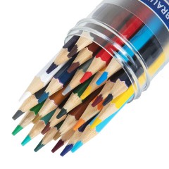 Карандаши цветные двусторонние BRAUBERG PREMIUM TWIN COLOUR, 24 шт., 48 цв., туба, шестигранные, грифель 3,3 мм, натуральное дерево, 181876 Карандаши цветные двусторонние BRAUBERG PREMIUM TWIN COLOUR, 24 шт., 48 цв., туба, шестигранные, грифель 3,3 мм, натуральное дерево, 181876 - фото 2