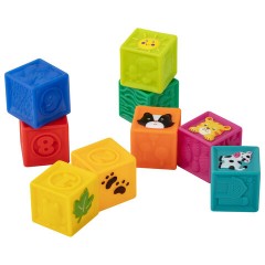 Тактильные кубики, сенсорные игрушки развивающие, ЭКО, 9 штук, BAMBOX BABY (БАМБОКС БЭБИ), 665908 - фото 13