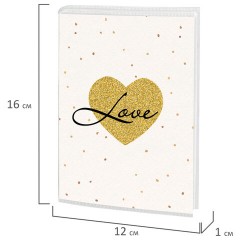 Фотоальбом BRAUBERG "Golden heart" на 36 фото 10х15 см, мягкая обложка, 391433 - фото 8