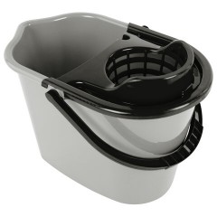 Ведро 10 л для уборки КОМПЛЕКТ с ОТЖИМОМ для веревочных и ленточных МОПов, 24х35х24 см, YORK, 70020 - фото 5