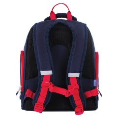 Рюкзак BRAUBERG CLASSIC, легкий каркас, премиум материал, "Lion", синий, 37х32х21 см, 228829 Рюкзак BRAUBERG CLASSIC, легкий каркас, премиум материал, "Lion", синий, 37х32х21 см, 228829 - фото 4