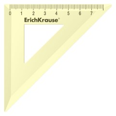 Набор чертежный малый ERICH KRAUSE "Pastel" (линейка 15 см, треугольник, транспортир), ассорти, 57926 - фото 3