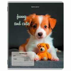 Тетрадь 12 л. BRAUBERG косая линия, обложка картон, CATS AND DOGS, 107288 Тетрадь 12 л. BRAUBERG косая линия, обложка картон, CATS AND DOGS, 107288 - фото 5