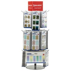 Стойка-вертушка настольная BRAUBERG, 68х28 см, 20 крючков, 3 вращающихся ряда, 505911 Стойка-вертушка настольная BRAUBERG, 68х28 см, 20 крючков, 3 вращающихся ряда, 505911 - фото 3