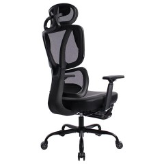 Кресло BRABIX PREMIUM "Venom GM-530", подножка, синхромеханизм, экокожа/сетка, черное/серое, 532951 Кресло BRABIX PREMIUM "Venom GM-530", подножка, синхромеханизм, экокожа/сетка, черное/серое, 532951 - фото 3