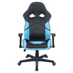 Кресло компьютерное BRABIX "Storm GM-006", регулируемые подлокотники, экокожа, черное/голубое, 532501 Кресло компьютерное BRABIX "Storm GM-006", регулируемые подлокотники, экокожа, черное/голубое, 532501 - фото 4