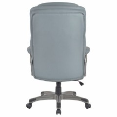 Кресло BRABIX PREMIUM "Regal EX-557", НАГРУЗКА до 150 кг, пружинный блок, экокожа, серое, 532946 - фото 3