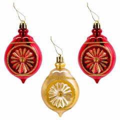 Шары новогодние ёлочные "Red & Gold Luxury" 70 предметов, красный/золото, ЗОЛОТАЯ СКАЗКА, 591714 Шары новогодние ёлочные "Red & Gold Luxury" 70 предметов, красный/золото, ЗОЛОТАЯ СКАЗКА, 591714 - фото 14