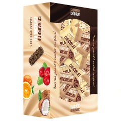 Конфеты мультизлаковые CO BARRE DE CHOCOLAT, ассорти в белой и темной глазури, 900 г - фото 4