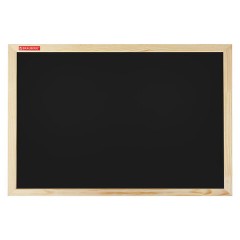 Доска для мела магнитная 30х45 см, черная, деревянная рамка, BRAUBERG "Wood", 238801