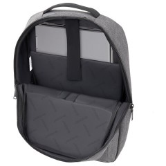 Рюкзак HEIKKI PANEL (ХЕЙКИ), отделение для ноутбука, USB-порт, серый, 44x30x13 см, 273903 - фото 8