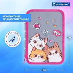 Пенал BRAUBERG, 2 отделения, полиэстер, 21х14 см, "Hi there", 273536 Пенал BRAUBERG, 2 отделения, полиэстер, 21х14 см, "Hi there", 273536 - фото 12
