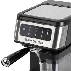 Кофеварка рожковая со встроенным капучинатором BRASSON (БРАССОН) CM-1830, 4 напитка, дисплей, 1,6 л, 1250 Вт, 20 бар, 457885 - фото 9