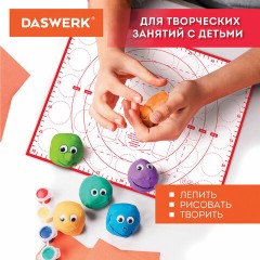 Коврик силиконовый для раскатки/запекания 30х40 см, красный, DASWERK (ДАСВЕРК), 608424 - фото 13