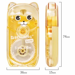 Корректирующая лента BRAUBERG KIDS "ЗВЕРЯТА", 5 мм х 8 м, механизм перемотки, корпус ассорти, блистер, 272499 Корректирующая лента BRAUBERG KIDS "ЗВЕРЯТА", 5 мм х 8 м, механизм перемотки, корпус ассорти, блистер, 272499 - фото 8