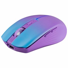 Мышь беспроводная бесшумная DEFENDER Mystery MM-301 LED, 5 кнопок + колесо-кнопка, фиолетовая, 52301 Мышь беспроводная бесшумная DEFENDER Mystery MM-301 LED, 5 кнопок + колесо-кнопка, фиолетовая, 52301 - фото 2