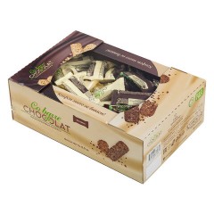 Конфеты мультизлаковые CO BARRE DE CHOCOLAT, ассорти в белой и темной глазури, 900 г - фото 3