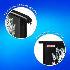 Папка для тетрадей ПИФАГОР А5, 1 отделение, пластик, на молнии, White tiger, 272195 Папка для тетрадей ПИФАГОР А5, 1 отделение, пластик, на молнии, White tiger, 272195 - фото 7