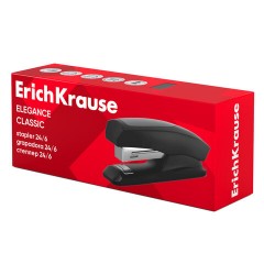 Степлер №24/6 ERICH KRAUSE "Elegance", до 30 листов, с резиновой накладкой, черный, 2241 - фото 7