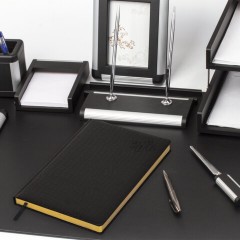 Ежедневник датированный 2026 БОЛЬШОЙ ФОРМАТ 210х297мм А4, BRAUBERG Comodo, под кожу, черный, 117242 - фото 5