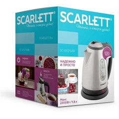 Чайник SCARLETT SC-EK21S88, 1,8 л, 2200 Вт, закрытый нагревательный элемент, стальной Чайник SCARLETT SC-EK21S88, 1,8 л, 2200 Вт, закрытый нагревательный элемент, стальной - фото 13