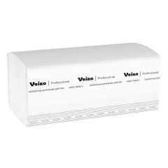 Полотенца бумажные 250 шт., VEIRO (H3) COMFORT, 1-слойные, белые, КОМПЛЕКТ 20 пачек, 21х21,6, V-сложение, KV210 - фото 3
