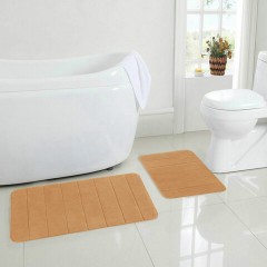 Комплект ковриков MEMORY EFFECT для ванной 50х80 см и туалета 40х60 см, персиковый, LAIMA HOME, 608447 Комплект ковриков MEMORY EFFECT для ванной 50х80 см и туалета 40х60 см, персиковый, LAIMA HOME, 608447 - фото 4