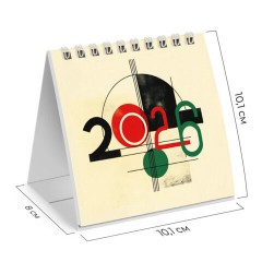 Календарь-домик настольный на гребне, 2026 г., BRAUBERG, 101х101 мм, "Модерн", 117273 Календарь-домик настольный на гребне, 2026 г., BRAUBERG, 101х101 мм, "Модерн", 117273 - фото 3