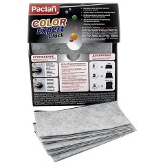Салфетки-листы для стирки черных вещей 10 шт., PACLAN "Color Expert Black", 410390 - фото 6
