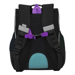 Ранец GRIZZLY анатомическая спинка, с мешком для обуви, для девочек, "BOWS", 33х25х13 см, RAm-584-8/1 Ранец GRIZZLY анатомическая спинка, с мешком для обуви, для девочек, "BOWS", 33х25х13 см, RAm-584-8/1 - фото 3