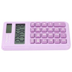 Калькулятор карманный CROMEX (КРОМЕКС) CX-210N-LV (96х62 мм), 8 разрядов, двойное питание, сиреневый, 273836 - фото 5