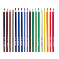 Карандаши цветные BRAUBERG PREMIUM, 18 цветов, шестигранные, грифель 3,3 мм, натуральное дерево, 181657 - фото 2