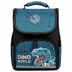 Ранец ПИФАГОР BASIC, 1 отделение, 3 кармана, эргономичная спинка, "Dino world", 35х28х18 см, 272046 Ранец ПИФАГОР BASIC, 1 отделение, 3 кармана, эргономичная спинка, "Dino world", 35х28х18 см, 272046 - фото 2