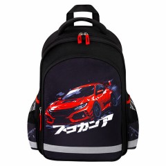Рюкзак ПИФАГОР SCHOOL, 1 отделение, 3 кармана, "Street race", 38x28х14 см, 273169 Рюкзак ПИФАГОР SCHOOL, 1 отделение, 3 кармана, "Street race", 38x28х14 см, 273169 - фото 2